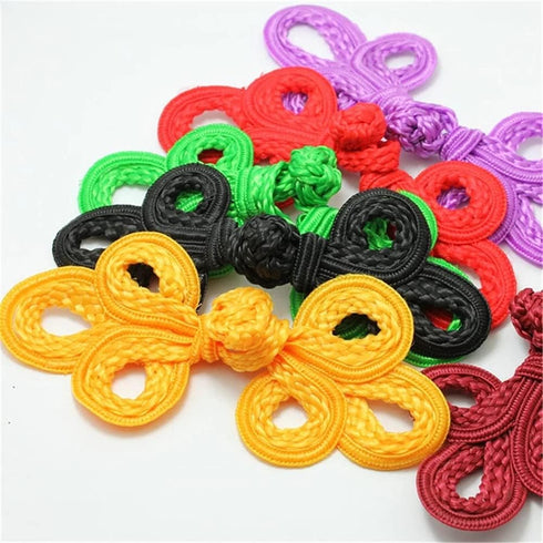 5 Pairs/Pack Chinese Knots Frog Buttons Closure Sewing Buttons Fastener for DIY Sewing (17 Light Blue)...
