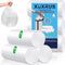 Bathroom 2 Gallon Small Trash Bags White Garbage Bags,78 Counts...