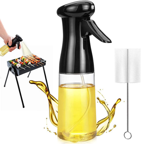 Olive Oil Sprayer for Cooking,200 ml Food Grade Olive Oil Spray Bottle Premium Oil Mister with Brush Oil Sprayer for Air Fryer, BBQ, Salad, Baking...