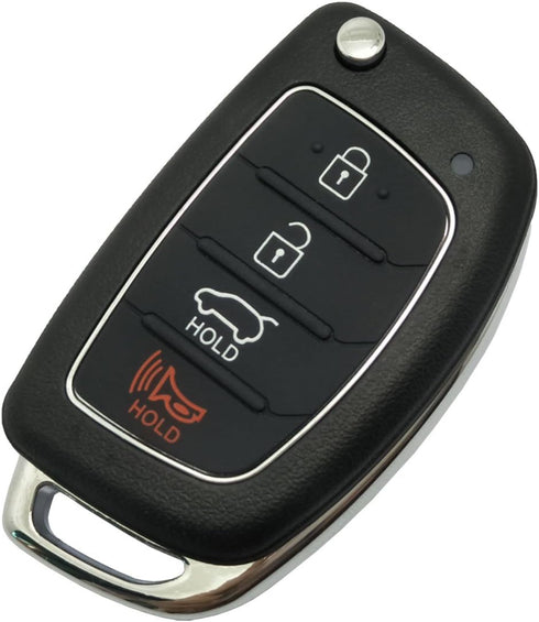 Replacement Key Fob Case fit for Hyundai Sonata Santa Fe Flip Key Remote Control Key Fob Shell...