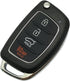 Replacement Key Fob Case fit for Hyundai Sonata Santa Fe Flip Key Remote Control Key Fob Shell...