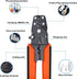 smseace Wire Connectors Crimping tool 22-10AWG Multifunctional stripping crimping pliers for Butt/Spade/Fork/Bullet/Ring/Bare terminals Wire crimp...