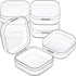 6 Pieces Mini Plastic Clear Beads Storage Containers Box for Collecting Small Items, Beads, Jewelry, Business Cards, Game Pieces, Crafts (1.37 x 1...
