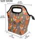 Lunch Tote Bag Cute Fox Neoprene Insulated Cooler Warmer, Portable Funny Lunchbox Handbag for Men Women Adult Kids Boys Girls...