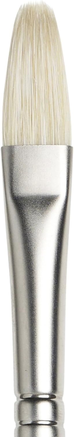 Winsor & Newton Artists' Oil Hog Paint Brush, Long Handle Size 6, Filbert...