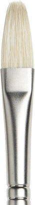 Winsor & Newton Artists' Oil Hog Paint Brush, Long Handle Size 6, Filbert...