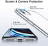 for Motorola Edge 40 Neo Case with 3 x Tempered Glass Screen Protector, Transparent Shockproof Solf Silicone Protection Case for Motorola Edge 40 ...