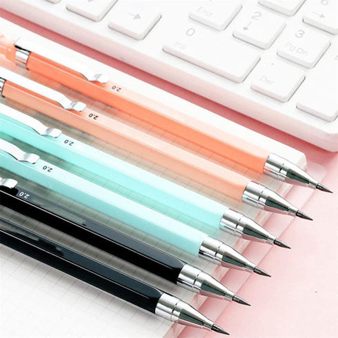 3Pcs 2.0mm 2B Propelling Pencils Candy Color Mechanical Pencil Drawing Writing for Kids Girl Gift School Supplies Students Stationery Professional...