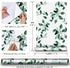 8267 Floral Peel and Stick Wallpaper 17.7in x 9.8ft Green Plant Eucalyptus Leaf Removable Self Adhesive Contact Paper Drawer Shelf Liner Vinyl Rol...