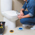 Toilet Flange Repair Kit, Flange Repair Kit for 4" and 5" or Special 3" Waste Line, for Toilet Flange Repair and Installation Black...