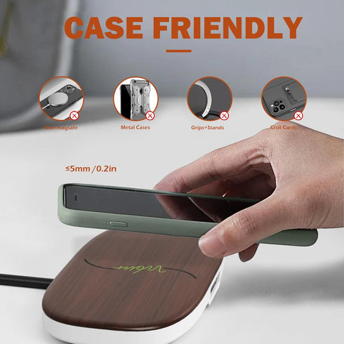 Fast Wireless Charger, Dual 20W Max Wireless Charging Pad Compatible with Apple iPhone 15/14/13/12/Pro Max/Pro/Plus, AirPods pro/2/3, Wireless Pho...