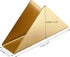 Gold Stainless Steel Napkin Holder, Modern Triangle Cocktail Napkin Dispenser Organizer for Kitchen Countertops, Dinner Tables, Picnic Tables...