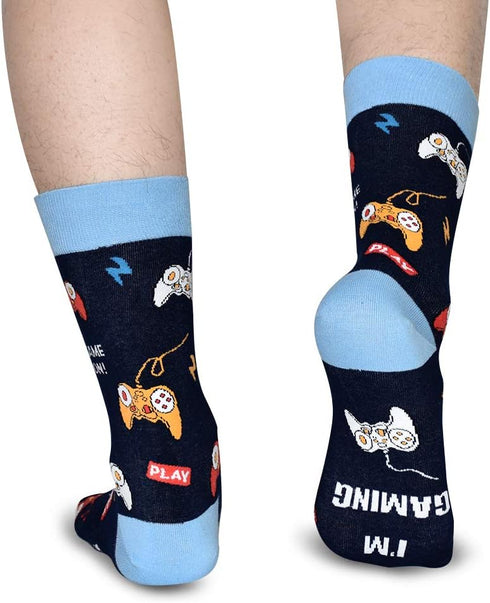 Novelty Birthday Christmas Gifts for Men Women - Funny Saying Crew Socks Silly Funky Dress Socks...