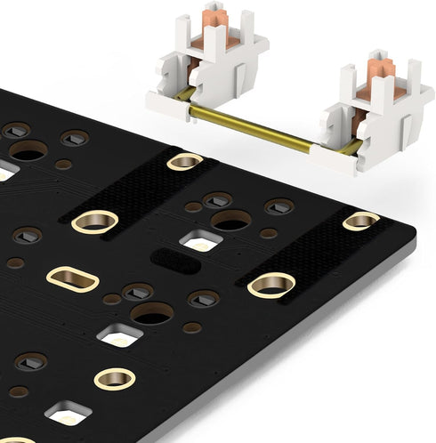YIMAGUJRX Keyboard PCB Stabilizer Switch Teflon Film Keyboard Stabilizer Switch Pads 20Pcs, Stabilizer Steel Wire EVA Pads 12Pcs(Black...