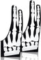 2 Pieces Skeleton Artist Glove for Drawing Tablet Glove for Graphics with 2 Finger Digital Tablet Drawing Glove Palm Rejection Glove for Pad Paint...