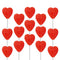 The Dreidel Company Lollipops Red Double Heart Shaped Cherry Flavored, Individually Wrapped, 12-Pack...