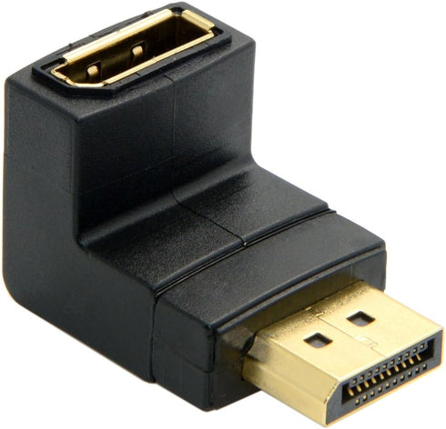 Cablecc Down Angled 90 Degree DisplayPort Male to Female Extension Adapter 4K 60hz...