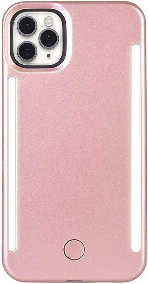 Selfie Light up Case for iPhone 12 and 12 Pro 6.1 inch, LED Light case with Back and Front Dual Rechargeable Luminous Light for iPhone 12 & 12 Pro...