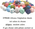 50pcs 14mm Silicone Polyhedron Pearl Beads Silicone Icosahedron Beads for Keychain Mom Necklace Making DIY Craft Jewelry Beading Accessory...