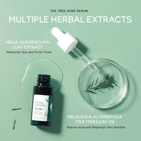 Acne Skincare Set Gifts for Teenagers Girls, Tea Tree Skin Care Set for Oily Skin, Oil Control Skin Care Kits: Toner, Serum, Gel Acne Remove, Faci...