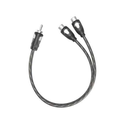1ft RCA 1 Male to 2 Female Audio Speaker Y Adapter Splitter Cable (2 Pack)...