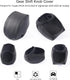 for Toyota RAV4 2019-2024 Gear Shift Knob Cover, Genuine Leather Interior Protective Gear Shift Trim for Toyota Highlander 2020-2024- Black Trim...