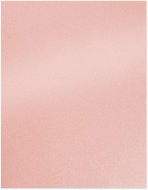 Pink Metallic Paper - 100-Pack Light Pink Shimmer Paper, Paper Crafting Supplies, Perfect for Flower Making, Ticket, Invitation, Stationery, Scrap...