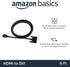Amazon Basics HDMI-A to DVI (Male) Adapter Cable, Bi-Directional 1080P, Gold-Plated, 6 ft/1.8 m, Single Pack for Television, Black...