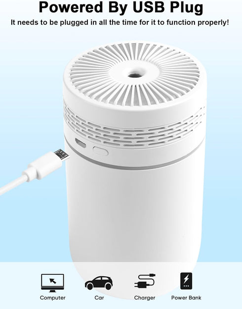 Humidifier LtYioe Small Humidifiers for bedroom, Portable Cool Mist Humidifiers for Baby Home with RGB Changing Light, 2 Mist Modes & Auto Shut Of...