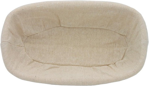 BetterJonny 9 inch Rectangle Banneton Bread Proofing Basket, Artisan Bread Dough Proofing Rattan Basket +Liner Combo for Professional and Home Bak...