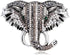 Fashion Elephant Lapel Brooch Pin for Women Girls Cubic Zirconia Rhinestone Animal Pins Clip Collar Sweater Dress Scarves Jackets Backpacks Clothe...