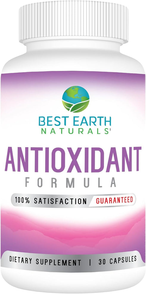 Best Earth Naturals Antioxidant Supplement with Pomegranate, Mangosteen, Goji Berry Capsules for Immune Support - 30 Day Supply...