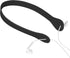 GEEKRIA Earphones Neck Strap, Soft Vegan Leather Anti-Lost Earbuds Holder Neck Band Compatible with Appl EarPods and Other Wired Headphone (Black)...