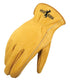 Galeton Rough Rider Premium Leather Driver Gloves With Elastic Back Gold, Medium (25001PR-M)...