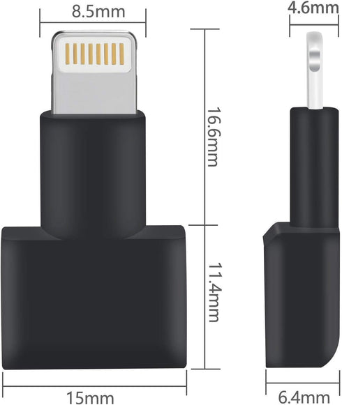 Lightning_Extender : Male to Female Lightning Extender Adapter, Compatible with iPhone, iPad, iPod with 8-pin Lightning Connector. Compatible i10L...