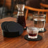 Drink Coasters Set of 6 Leather Coasters Spill Protection for Table Desk,Durable and Non Slip Leather Coaster Perfect for Common Size Glass Coffee...
