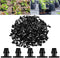 50pcs Drip Barbed connectors, Drip Irrigation Parts End Plug for 1/4 inch Drip Irrigation Tubing, Drip Irrigation Fitting for Garden Drip Irrigati...