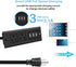 CCCEI Furniture Recessed Power Strip, Black Desk Outlet with USB Ports, in Conference Desktop Flush Mount Plug, 6 ft Extension Cord....