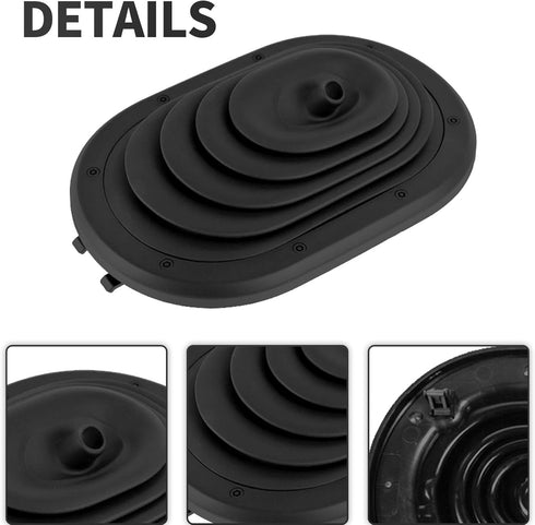 52060069Ac Car Gear Shift Boot Cover Replacement for Jeep Wrangler 3.8L 2007-2010, Shift Knob Cover Boot Gear Gaiter Cover Replacement for Jeep Wr...
