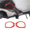 Voodonala for Jeep JL JLU Top Speaker Audio Surround Trim for 2018-2023, Red Interior Accessories(2pcs/Set,Not Fit 2024)...