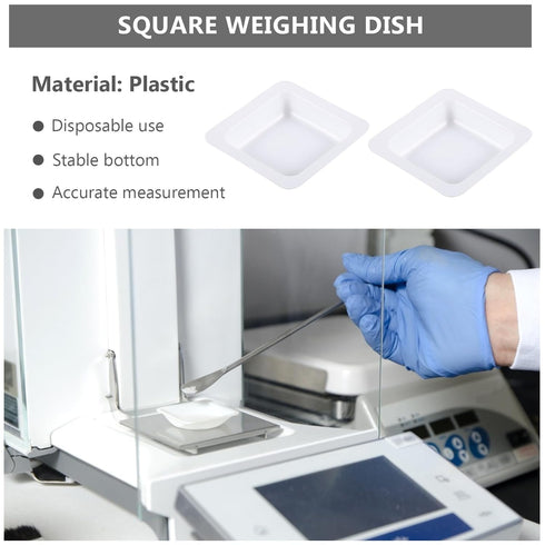 Weigh Boats - 150 Pack 7ml Plastic Disposable Trays Square Dish for Scale, Square Weighing Dishes for Powder Weight, Crafts, Food Samples - Mini P...