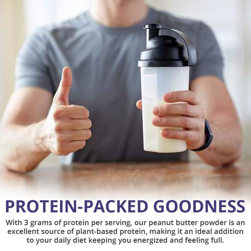 Powdered Peanut Butter by HMR, Powder Mix from Real Dry-Roasted Peanuts, 3 grams of Protein, Add to Smoothies, Shakes and Puddings, Low Carb & Ket...