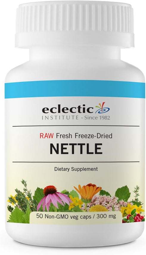 Eclectic Herb Raw Freeze-Dried Non-GMO Nettle Leaf | Healthy Sinus Support, Histamine Response & Respiratory Wellness | 50 Veg Caps (300 mg) | US ...
