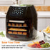 Replacement Dehydrator Racks for 6qt Chefman, Caynel and Power Air Fryer Oven, Dehydrate Fruits and Meats, Air Flow Racks, Removable trays, Air Fr...