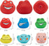 Squeaky Dog Toys Durable Soft Latex Rubber Teething Chewing Interactive Fetch Play Squeak Puppy Toys with Funny Face for Puppy Small Medium Dog 6p...