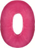 iscream Lettermania O Initial 16" Candy Collage Print Fleece Back Microbead Pillow...