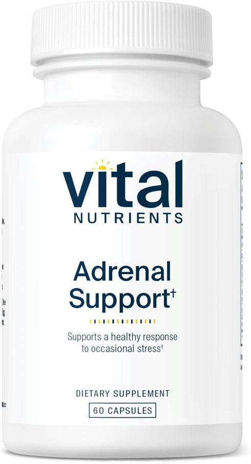 Vital Nutrients Adrenal Support | Adrenal Support Supplements for Gland Function and Cortisol Management | Supports Energy and Stress Levels | Glu...