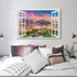 Window View Paintings for Wall Tucson Arizona Cityscape Pictures for Bedroom Downtown Skyline Canvas Wall Art HD Prints Modern Artwork Giclee Hous...
