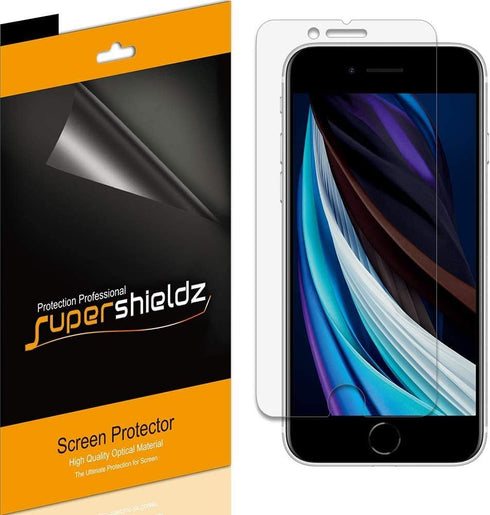 Supershieldz (6 Pack) Designed for iPhone SE (2022, 3rd Gen) / iPhone SE (2020, 2nd Generation) / iPhone 8 / iPhone 7 (4.7 inch) Screen Protector,...