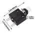 smseace 3Amp Electric Button Breaker 125/250VAC,Thermal Overload Protector L1 Series with Manual Reset, Waterproof Button Cap L1-3A...